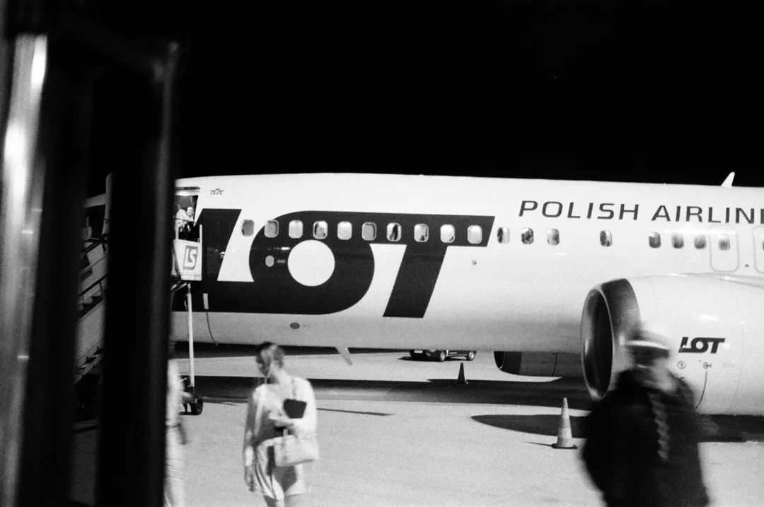 Film photograph, LOT Warsaw, Warsaw